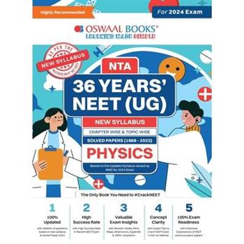 Oswaal NEET (UG) 36 Years Chapter-wise Topic-wise Solved Papers Physics For 2024 Exams ( New Edition)