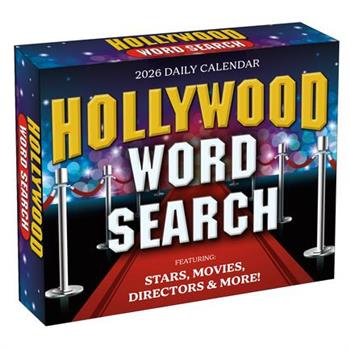 2026 Hollywood Word Search Boxed/Daily Calendar