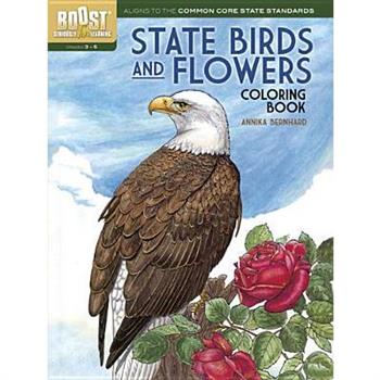 Boost State Birds and Flowers Coloring Book