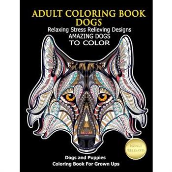 Adult Coloring Book Dogs