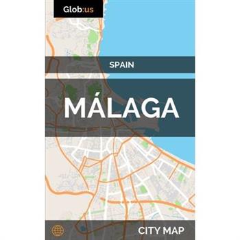 M獺laga, Spain - City Map
