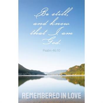 Funeral Bulletin: Remembered in Love (Package of 100)