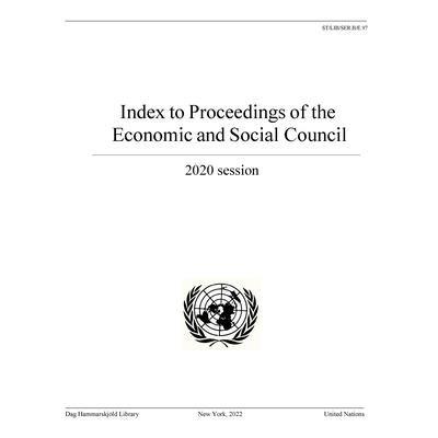 Index to Proceedings of the Economic and Social Council 20120