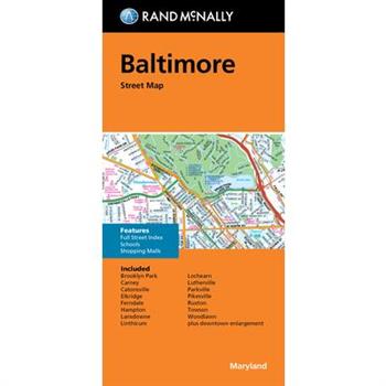 Rand McNally Folded Map: Baltimore Street Map