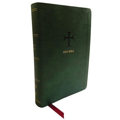 Nkjv, End-Of-Verse Reference Bible, Personal Size Large Print, Leathersoft, Green, Red Letter, Comfort Print