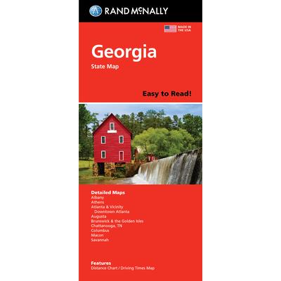 Rand McNally Easy to Read Folded Map: Georgia State Map