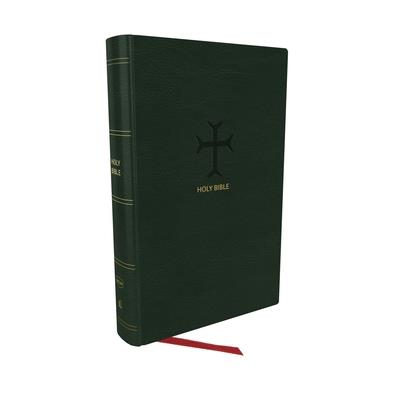 Nkjv, End-Of-Verse Reference Bible, Personal Size Large Print, Leathersoft, Green, Red Letter, Thumb Indexed, Comfort Print
