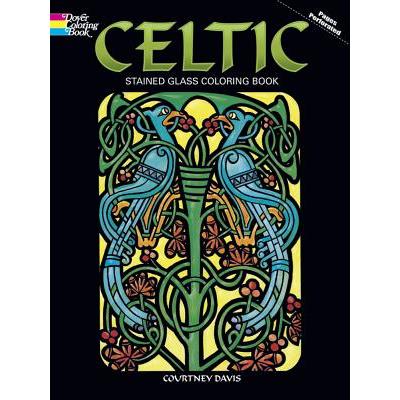 Celtic Stained Glass Coloring Book