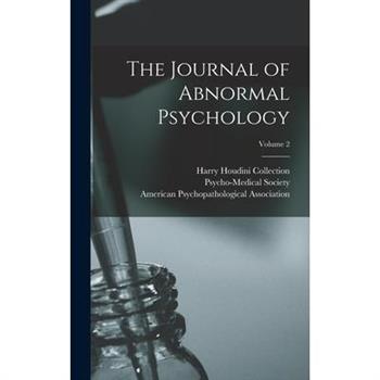 The Journal of Abnormal Psychology; Volume 2