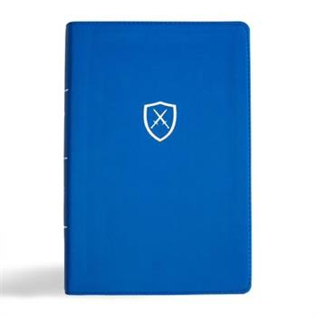 CSB Defend Your Faith Bible, Blue Leathertouch
