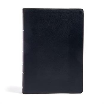 KJV Super Giant Print Reference Bible, Black Genuine Leather, Indexed