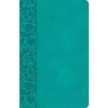 CSB Large Print Personal Size Reference Bible, Teal Leathertouch, Indexed