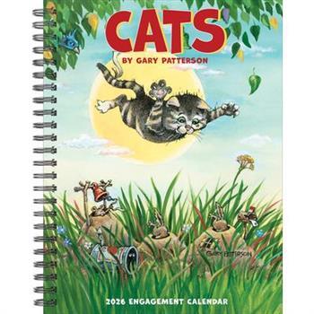 Cats by Gary Patterson 2026 6.5 X 8.5 Engagement Calendar