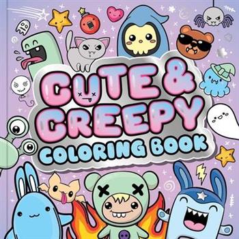 Cute & Creepy Coloring Book