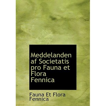 Meddelanden AF Societatis Pro Fauna Et Flora Fennica