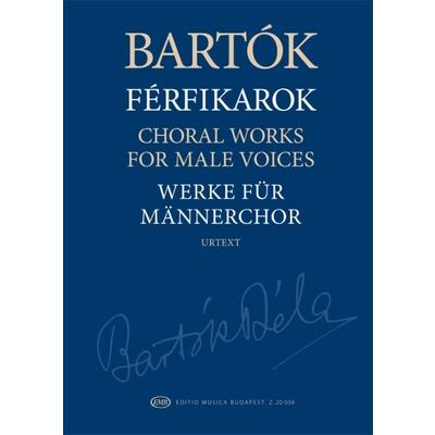 Choral Works for Male Voices Urtext Edition Paperback - Choral Score