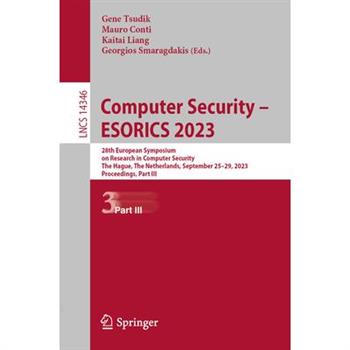 Computer Security - Esorics 2023