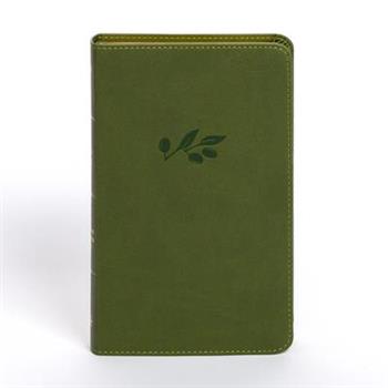 NASB Personal Size Bible, Olive Leathertouch