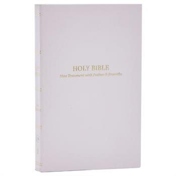 Kjv, Pocket New Testament with Psalms and Proverbs, White Softcover, Red Letter, Comfort Print