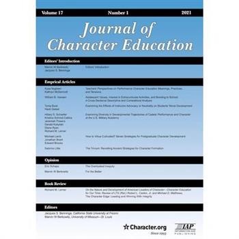 Journal of Character Education Volume 17 Number 1 2021