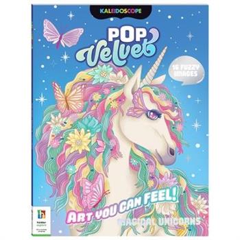Kaleidoscope Pop Velvet Coloring: Magical Unicorns