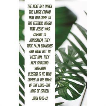 Blessed Is the King of Israel Bulletin (Pkg 100) Palm Sunday