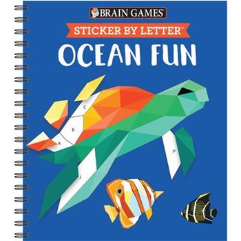 Brain Games - Sticker by Letter: Ocean Fun (Sticker Puzzles - Kids Activity Book)