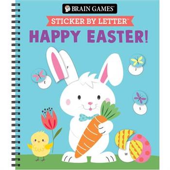 Brain Games - Sticker by Letter: Happy Easter!