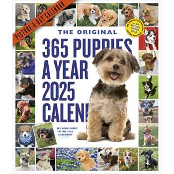 365 Puppies-A-Year Picture-A-Day(r) Wall Calendar 2025