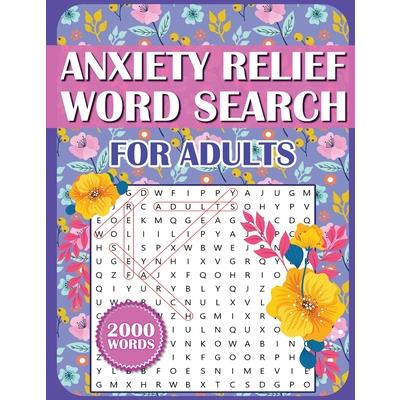 Anxiety Relief Word Search Book For Adults
