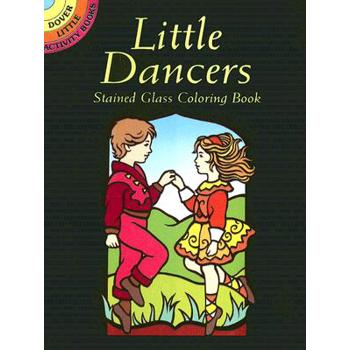 Little Dancers Stained Glass Coloring Book