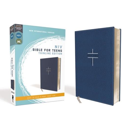 Niv, Bible for Teens, Thinline Edition, Leathersoft, Blue, Red Letter Edition, Comfort Print