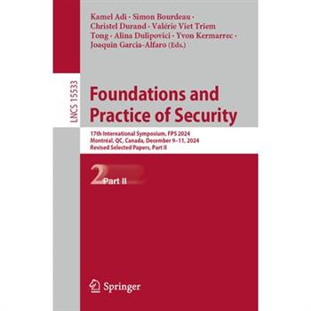 Foundations and Practice of Security
