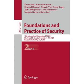 Foundations and Practice of Security