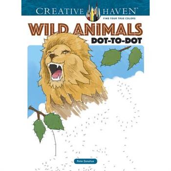 Creative Haven Wild Animals Dot-to-dot