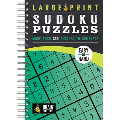 Large Print Sudoku Puzzles Green