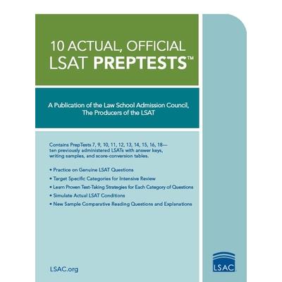10 Actual, Official LSAT PrepTests