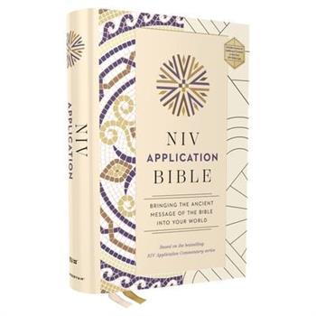 NIV Application Bible, Hardcover, Multi-Cream, Red Letter, Comfort Print