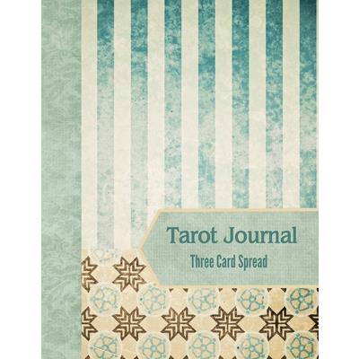 Tarot Journal Three Card Spread - Sage Stripe