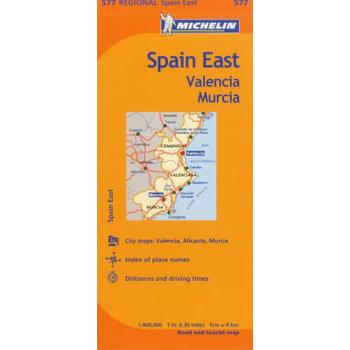 Michelin Map East, Valencia Murcia, Spain
