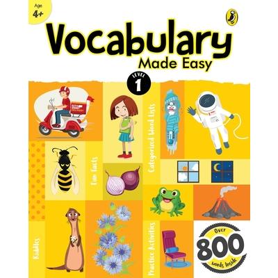 Vocabulary Made Easy Level 1: Fun, Interactive English Vocab Builder, Activity & Practice Book with Pictures for Kids 4＋, Collection of 800＋ Everyday Words Fun Facts, Riddles for Children, Grade 1