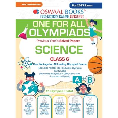 Oswaal One For All Olympiad Previous Years' Solved Papers, Class-6 Science Book (For 2023 Exam)