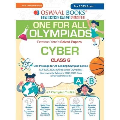 Oswaal One For All Olympiad Previous Years' Solved Papers, Class-6 Cyber Book (For 2023 Exam)