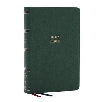 Nkjv, Single-Column Reference Bible, Verse-By-Verse, Green Leathersoft, Red Letter, Comfort Print
