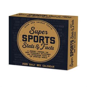 Super Sports STATS & Facts 2026 5.4 X 6.2 Box Calendar