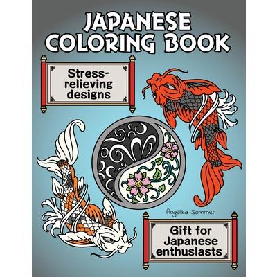 Japanese Coloring Book