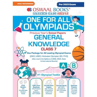 Oswaal One For All Olympiad Previous Years' Solved Papers, Class-7 General Knowledge Book (For 2023 Exam)