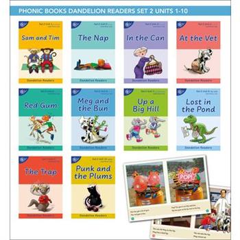 Phonic Books Dandelion Readers Set 2 Units 1-10 Sam and Tim (Alphabet Code Blending 4 and 5 Sound Words)