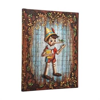 Carlo Collodi, Pinocchio Ultra Lined Hardcover Journal, 144pg, 120gsm by Paperblanks (Fairy Tale Collection)