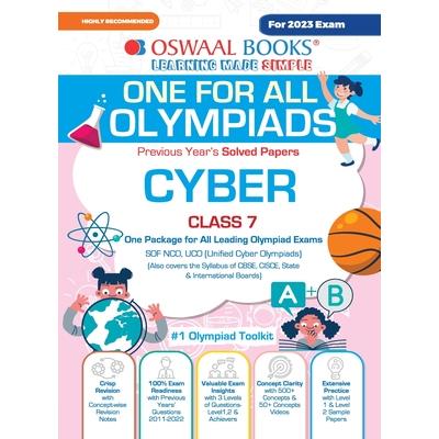 Oswaal One For All Olympiad Previous Years' Solved Papers, Class-7 Cyber Book (For 2023 Exam)